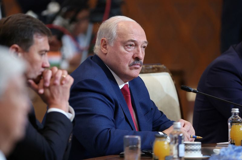 &copy; Reuters. Presidente de Belarus, Alexander Lukashenkon04/07/2024nSputnik/Sergei Savostyanov/Pool via