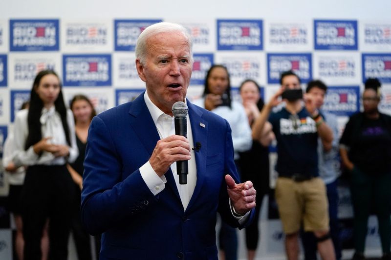 &copy; Reuters. Presidente dos EUA Joe Biden na Filadélfian 7/7/2024    REUTERS/Nathan Howard