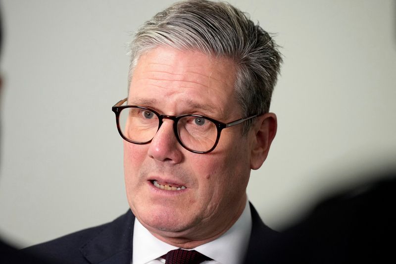 &copy; Reuters. Britain's Prime Minister Keir Starmer speaks during an interview at the Senedd as part of a two-day tour of the four nations of the United Kingdom in Cardiff, Britain, Monday, July 8, 2024.    Alastair Grant/Pool via REUTERS