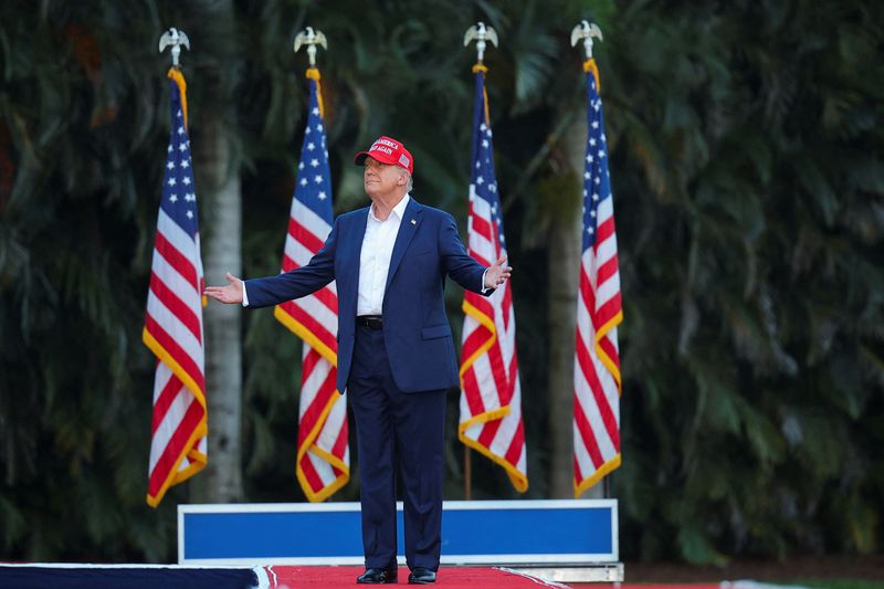 &copy; Reuters. Donald Trump durante campanha em Doral, na Flóridan 9/7/2024    REUTERS/Brian Snyder