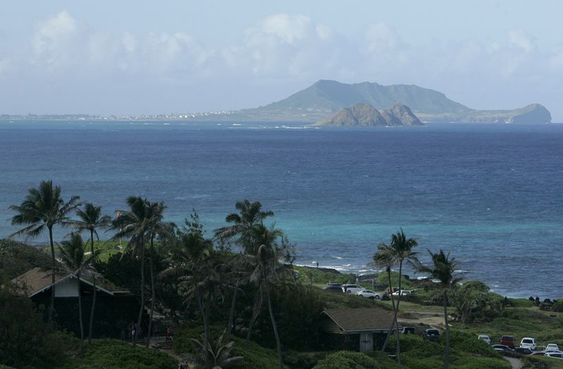 © Reuters. FILE PHOTO: A view of the Mokulua islands in Kailua Bay, Hawaii, December 29, 2015. REUTERS/Hugh Gentry/File Photo