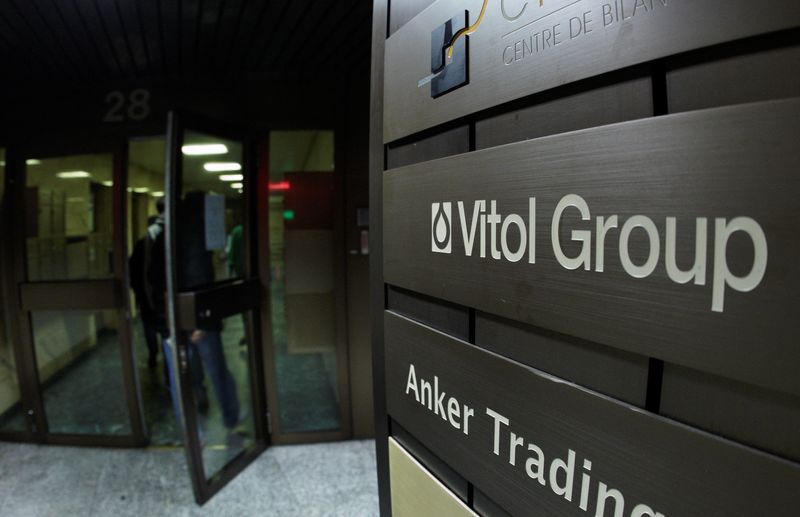 &copy; Reuters. FILE PHOTO: A sign is pictured in front of Vitol Group trading commodities company building in Geneva October 4, 2011. REUTERS/Denis Balibouse/File Photo