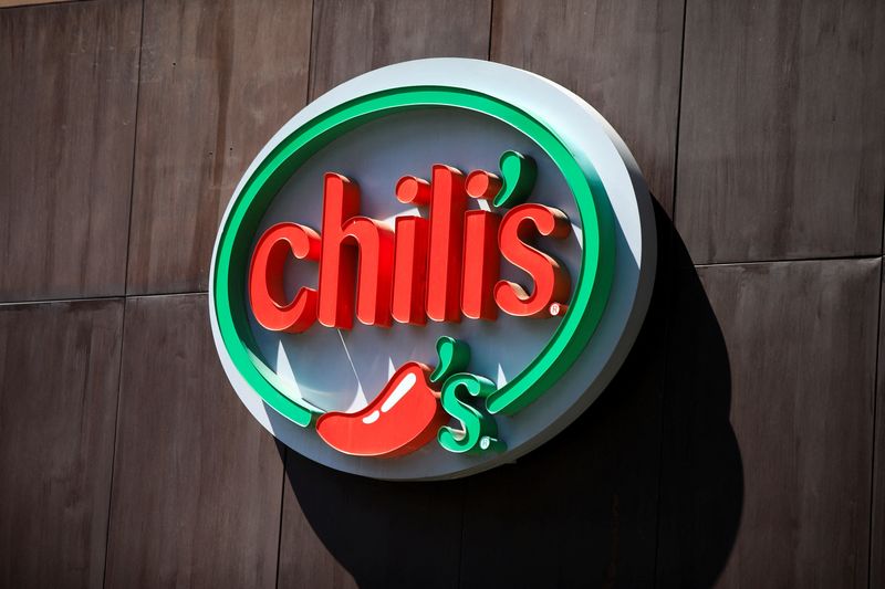 &copy; Reuters. The Chili's logo is seen on the facade of the restaurant in Mexico City, Mexico, June 15, 2024. REUTERS/Raquel Cunha/File photo