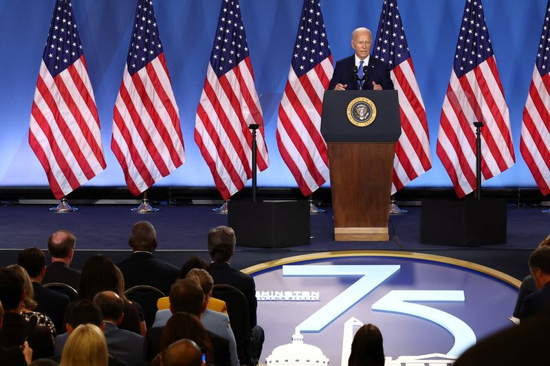 &copy; Reuters. Presidente dos EUA, Joe Bidenn11/07/2024nREUTERS/Yves Herman