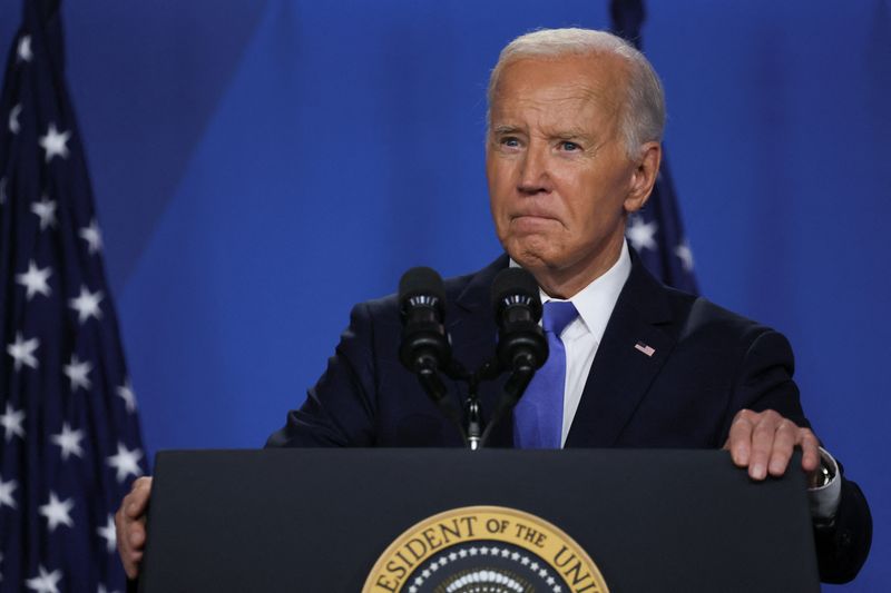 Donors to hold about $90mln in pledges if Biden remains on ticket -NYT