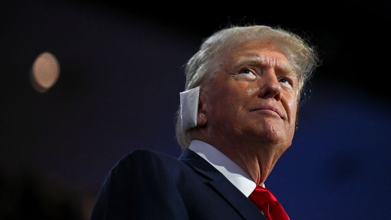 &copy; Reuters. Donald Trump na convenção republicana em Milwaukeen 15/7/2024   REUTERS/Callaghan O'hare