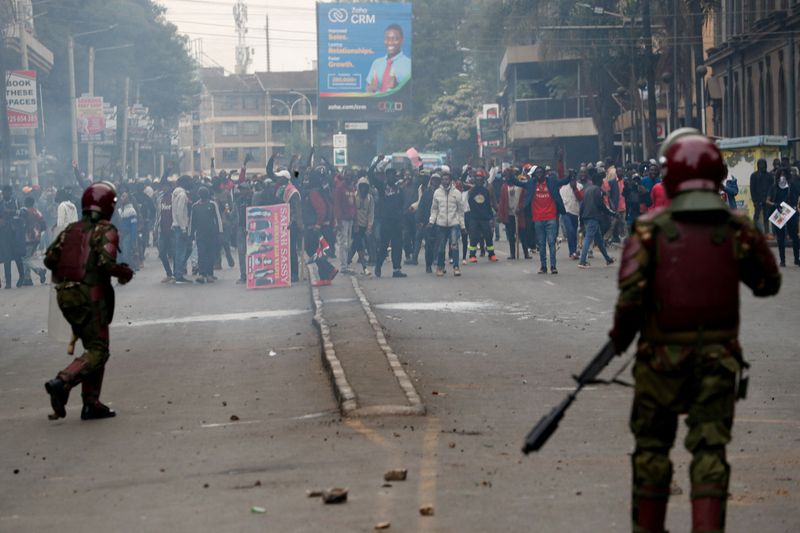 &copy; Reuters. Protesto em Nairóbin 16/7/2024   REUTERS/Thomas Mukoya