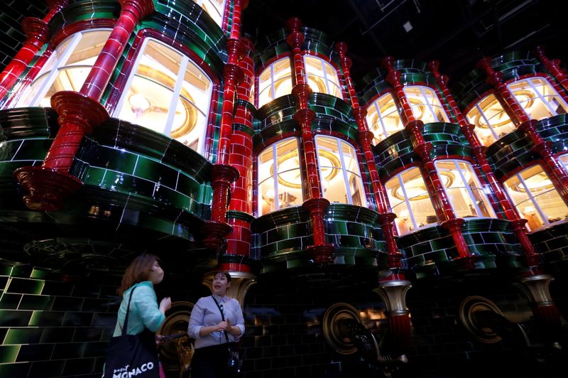 © Reuters. FILE PHOTO: A set of the Ministry of Magic is seen at the 'Warner Bros. Studio Tour Tokyo - The Making of Harry Potter' during a press preview before it officially opens to the public on June 16, 2023, in Tokyo, Japan June 14, 2023. REUTERS/Issei Kato/File Photo