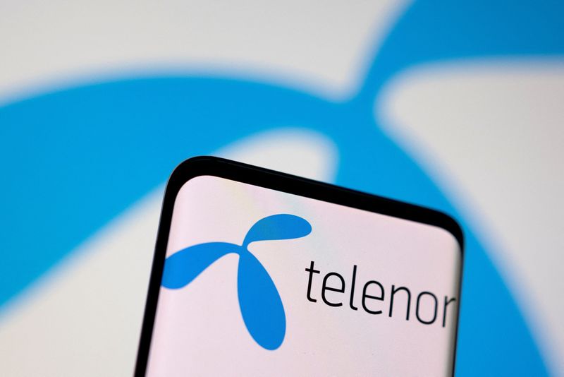 &copy; Reuters. FILE PHOTO: Telenor logo is seen displayed in this illustration taken, May 3, 2022. REUTERS/Dado Ruvic/Illustration/File Photo