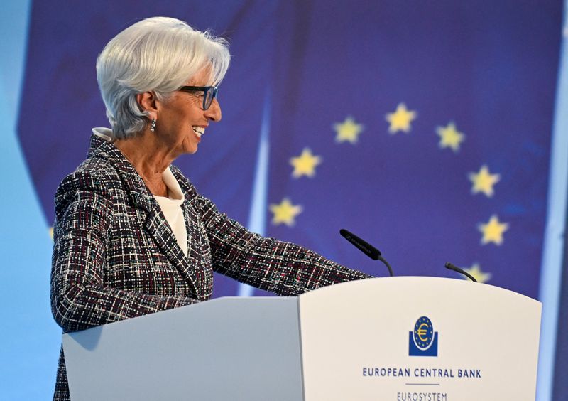 © Reuters. European Central Bank (ECB) president Christine Lagarde attends a press conference following the Governing Council's monetary policy meeting, in Frankfurt, Germany July 18, 2024. REUTERS/Jana Rodenbusch