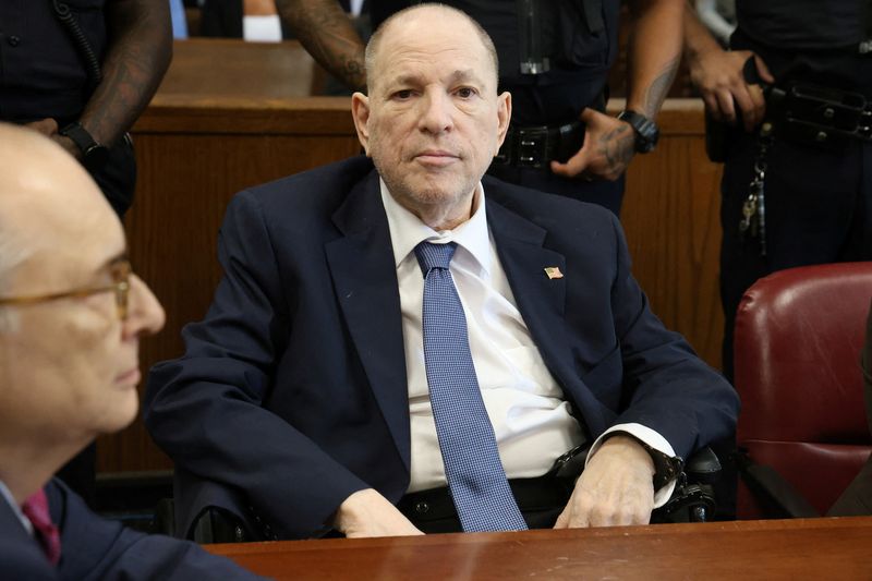 &copy; Reuters. Disgraced film producer Harvey Weinstein appears in State Supreme court in Manhattan for a status conference on his case on Tuesday in New York City, U.S., July 9, 2024. Jefferson Siegel/Pool via REUTERS