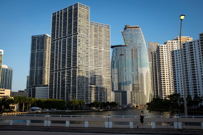 © Reuters. A view of the Brickell neighborhood, known as the financial district, in Miami, Florida, U.S., February 23, 2023. REUTERS/Marco Bello/File photo