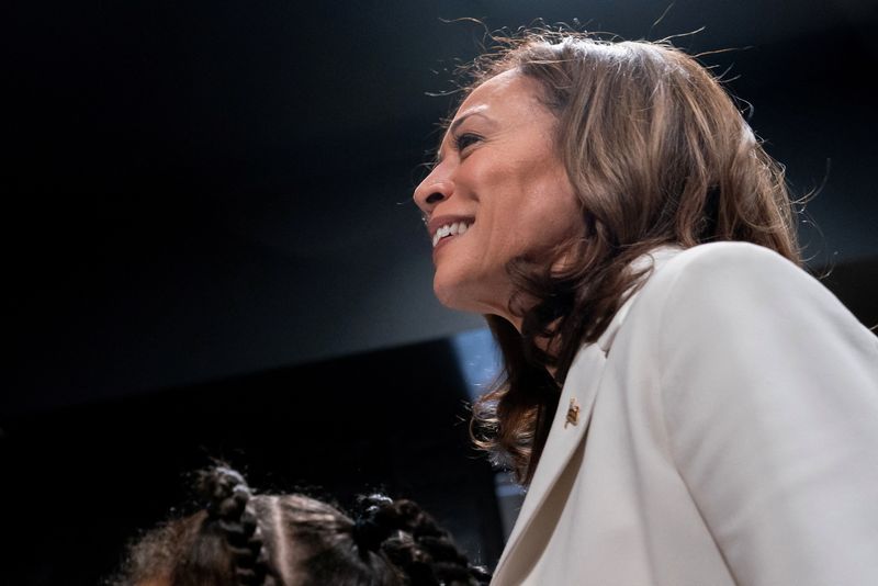 &copy; Reuters. Vice-presidente dos Estados Unidos, Kamala Harrisn19/07/2024nNathan Howard/Pool via REUTERS