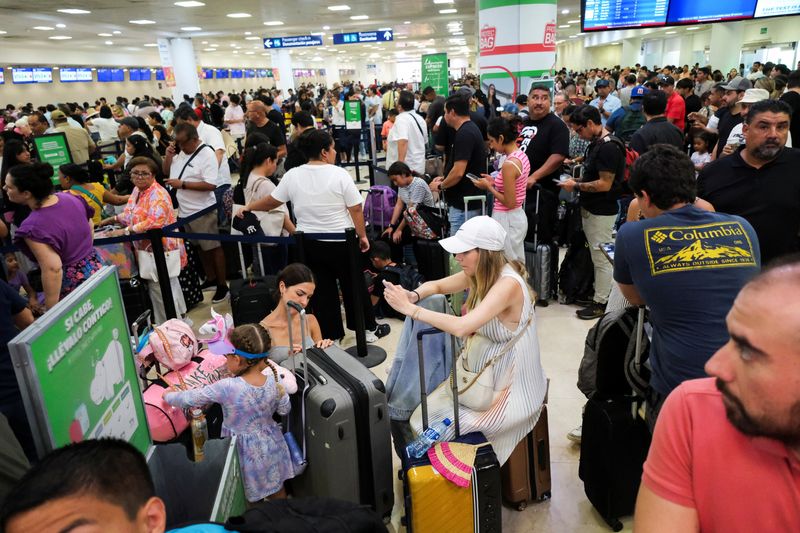 © Reuters. Cancun International Airport, July 19, 2024. REUTERS/Paola Chiomante