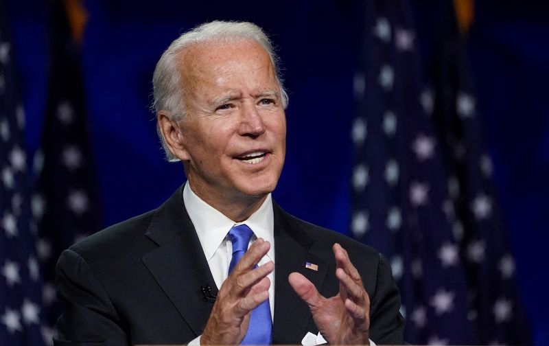 &copy; Reuters. Presidente dos Estados Unidos, Joe Bidenn20/08/2020. REUTERS/Kevin Lamarque/File photo