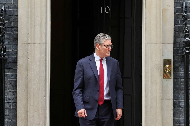 © Reuters. Primeiro ministro do Reino Unido, Keir Starmer, em Londres, Reino Unido
23/07/2024
REUTERS/Toby Melville