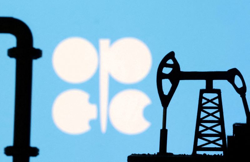 © Reuters. ẢNH TẬP TIN: Logo OPEC được nhìn thấy trong hình minh họa này được chụp vào ngày 8 tháng 10 năm 2023. REUTERS/Dado Ruvic/Minh họa/Ảnh tập tin