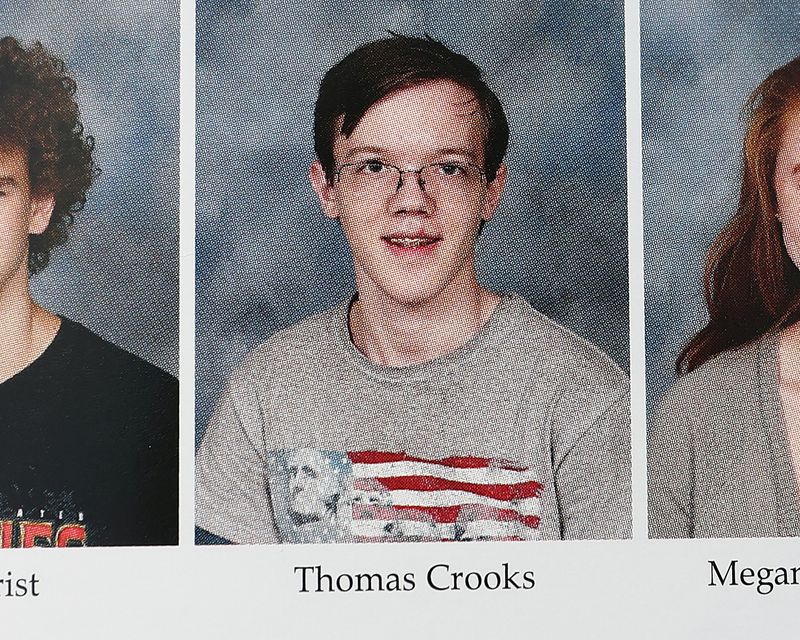 © Reuters. FILE PHOTO: A 2020 High School yearbook shows the photo of Thomas Matthew Crooks, named by the FBI as the 