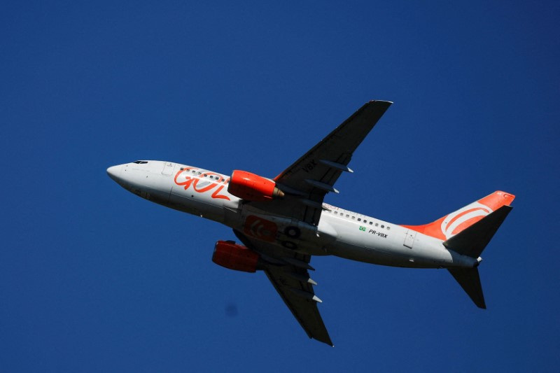 &copy; Reuters. Avião da Gol decola do Aeroporto Internacional de Brasílian27/05/2024nREUTERS/Adriano Machado