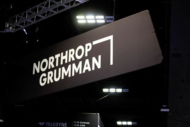 &copy; Reuters. FILE PHOTO: Signage is displayed at the Northrop Grumman Corporation booth at Special Operations Forces (SOF) Week for defense companies in Tampa, Florida, U.S., May 7, 2024.  REUTERS/Luke Sharrett/File Photo