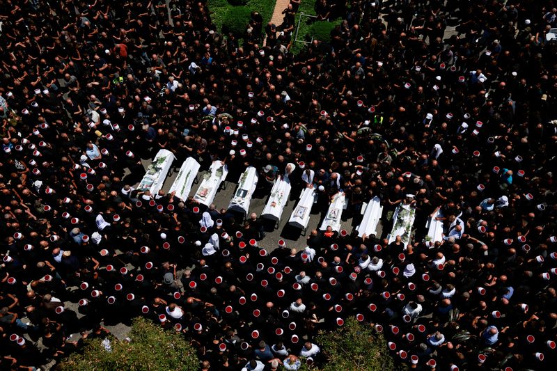 © Reuters. Majdal Shams, July 28, 2024. REUTERS/Ammar Awad