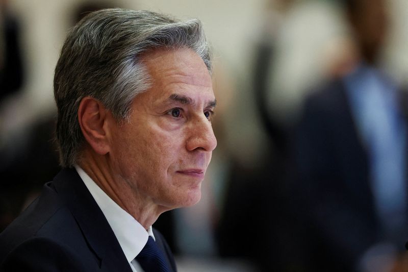 &copy; Reuters. FILE PHOTO: U.S. Secretary of State Antony Blinken attends the 57th ASEAN Foreign Ministers' Meeting at the National Convention Center, in Vientiane, Laos, July 27, 2024. REUTERS/Chalinee Thirasupa/File Photo