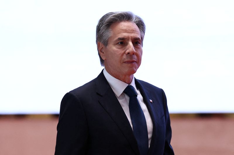 &copy; Reuters. FILE PHOTO: U.S. Secretary of State Antony Blinken attends the 57th ASEAN Foreign Ministers' Meeting at the National Convention Center, in Vientiane, Laos, July 27, 2024. REUTERS/Chalinee Thirasupa/File Photo