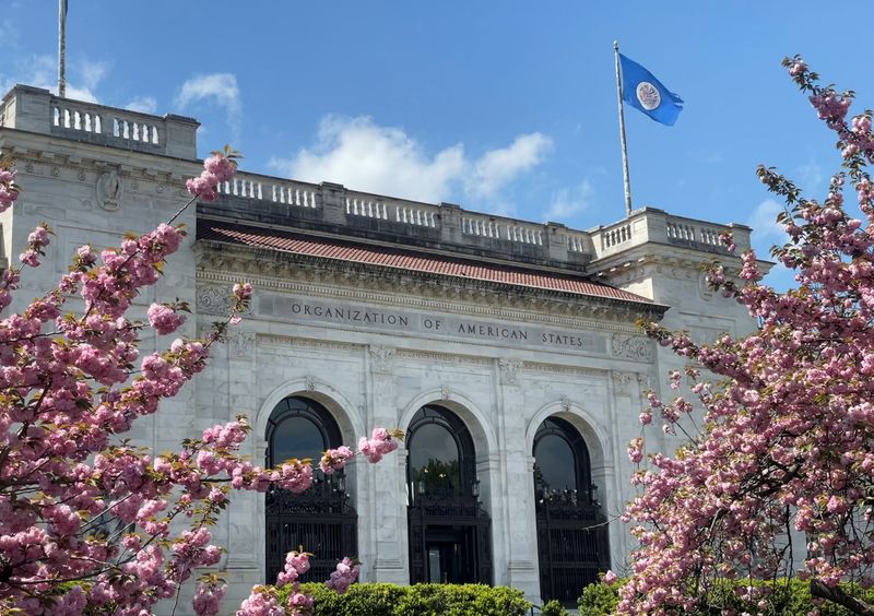 &copy; Reuters. FILE PHOTO: A view of the Organization of American States (OAS) headquarters, in Washington, U.S., April 10, 2024. REUTERS/Kylie Madry/File Photo