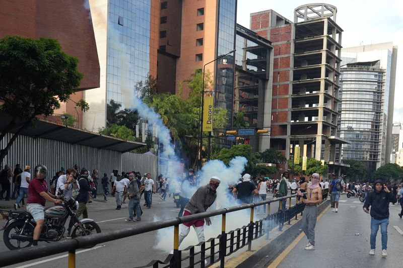 &copy; Reuters. Protesto em Caracas contra anúncio da vitória de Maduron29/07/2024nREUTERS/Alexandre Meneghini