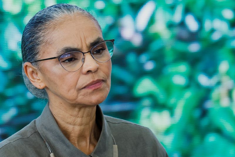 &copy; Reuters. Ministra do Meio Ambiente e Mudança do Clima, Marina Silva, no Palácio do Planalton05/06/2024 REUTERS/Adriano Machado