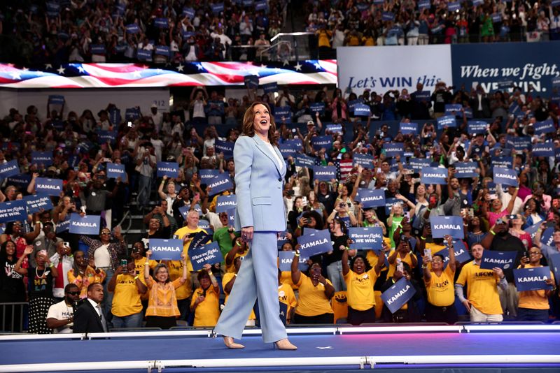 &copy; Reuters. Democratic presidential candidate and U.S. Vice President Kamala Harris attends a presidential election campaign event in Atlanta, Georgia, U.S. July 30, 2024. REUTERS/Dustin Chambers     TPX IMAGES OF THE DAY