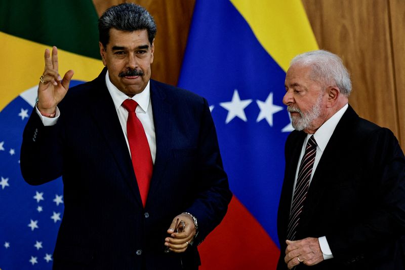 &copy; Reuters. Lula e Maduro no Palácio do Planalton29/05/2023nREUTERS/Ueslei Marcelino