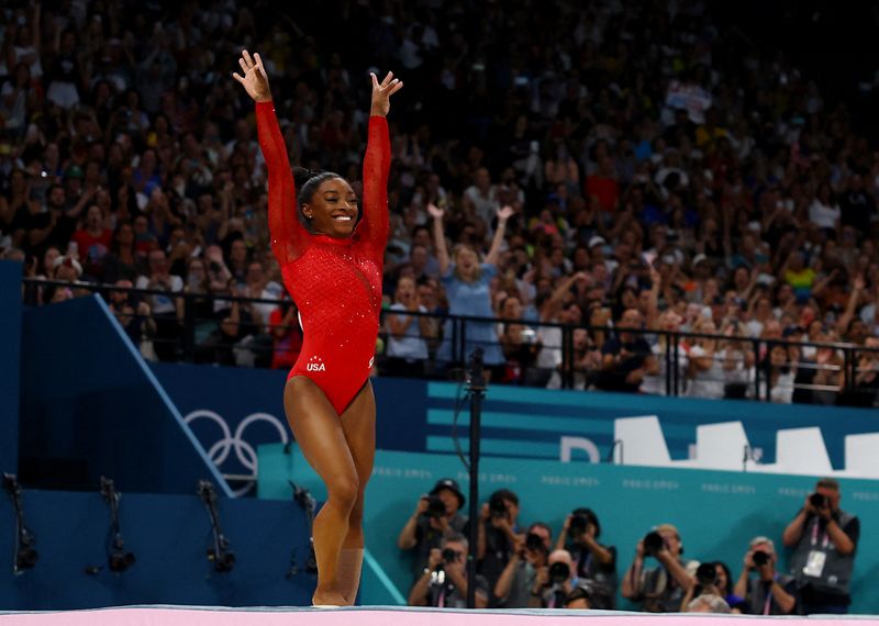 Olympics-Gymnastics-American Simone Biles wins women's vault gold medal