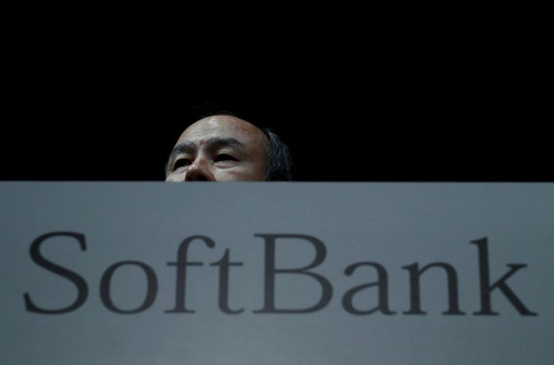 &copy; Reuters. FILE PHOTO: Japan's SoftBank Group Corp Chief Executive Masayoshi Son attends a news conference in Tokyo, Japan, November 5, 2018.  REUTERS/Kim Kyung-Hoon/File Photo