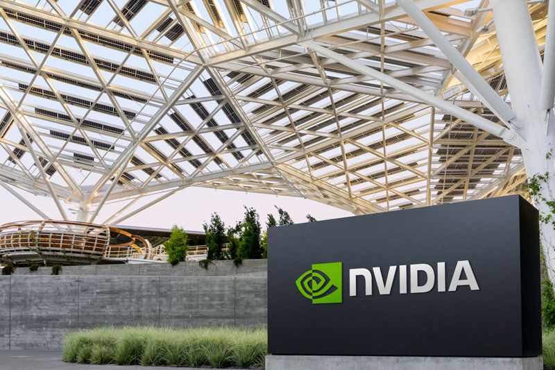 © Reuters. Logo da Nvidia na sede da empresa em Santa Clara, no Estado norte-americano da Califórnia
Cortesia da Nvidia/Divulgação via REUTERS