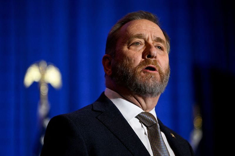 © Reuters. FILE PHOTO: Attorney General of Ohio Dave Yost attends the Republican Ohio U.S. Senate candidate J.D. Vance's 2022 U.S. midterm elections night party in Columbus, Ohio, U.S., November 8, 2022.  REUTERS/Gaelen Morse/File Photo