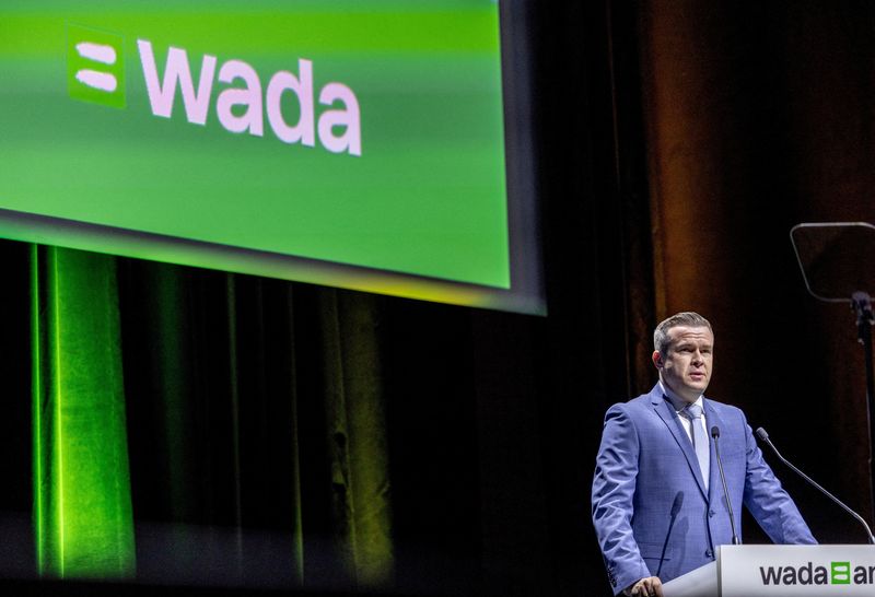 © Reuters. FILE PHOTO: World Anti-Doping Agency (WADA) President, Witold Banka attends the World Anti-Doping Agency Symposium in Lausanne, Switzerland, March 12, 2024. REUTERS/Denis Balibouse/File Photo