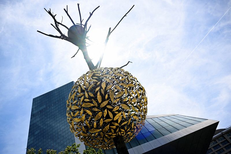 &copy; Reuters. A view outside the European Central Bank (ECB) headquarters in Frankfurt, Germany July 18, 2024. REUTERS/Jana Rodenbusch/File Photo