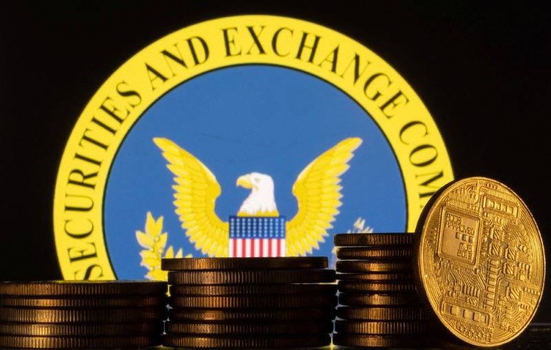 &copy; Reuters. U.S. Securities and Exchange Commission logo and representations of cryptocurrency are seen in this illustration taken June 6, 2023. REUTERS/Dado Ruvic/Illustration