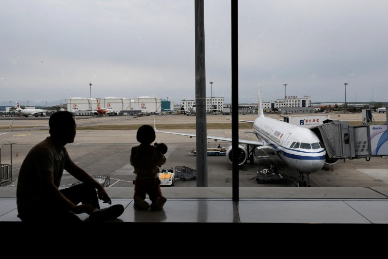 © Reuters. FILE PHOTO: Beijing Capital International Airport, April 20, 2024. REUTERS/Tingshu Wang/File Photo