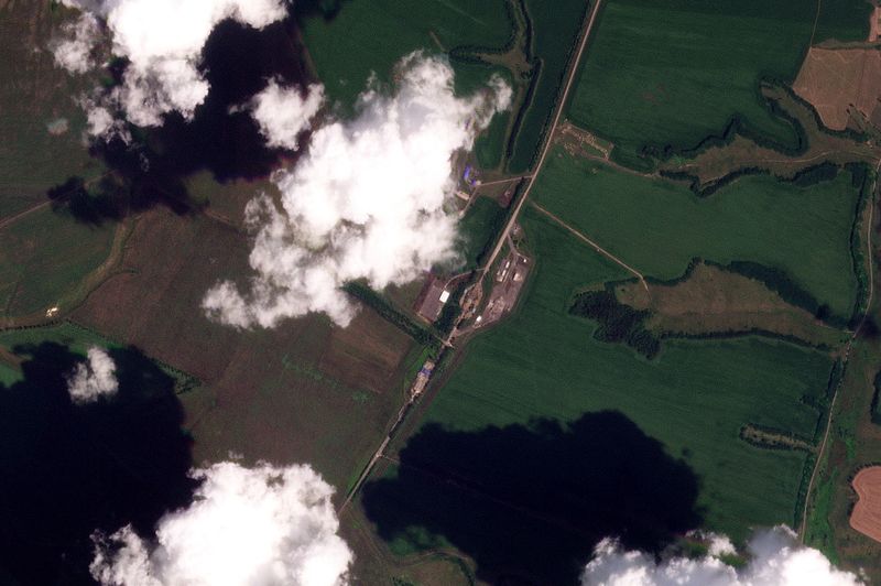 © Reuters. Sudzha border crossing region, August 6, 2024. Planet Labs Inc/Handout via REUTERS