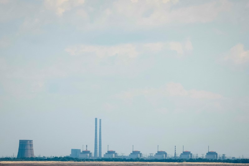 &copy; Reuters. Vista da usina nuclear de Zaporizhzhia, na Ucrânian16/06/2023 REUTERS/Alina Smutko