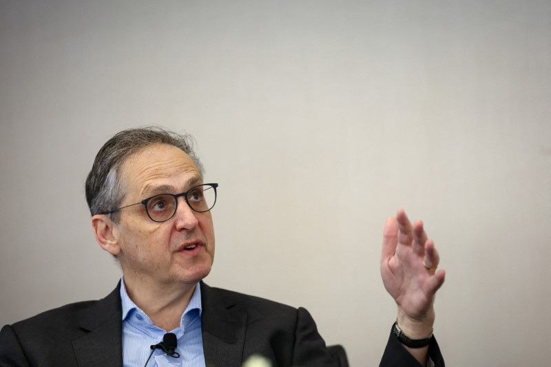 &copy; Reuters. Ian Lowitt, CEO of Marex Group Plc, speaks during the Piper Sandler Global Exchange and FinTech Conference in New York City, U.S., June 5, 2024.  REUTERS/Brendan McDermid/ File Photo