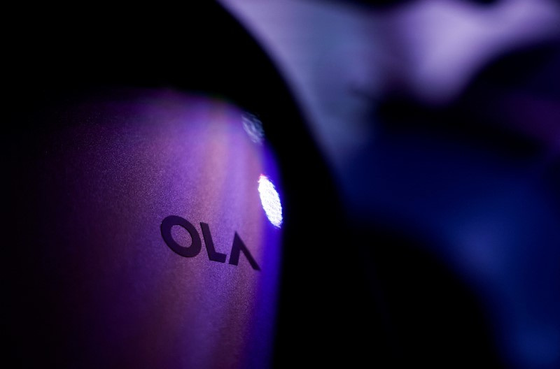 &copy; Reuters. FILE PHOTO: The Ola company logo is seen on one of its electric scooters, ahead of the company's IPO launch in Mumbai, India, July 29, 2024. REUTERS/Francis Mascarenhas/File Photo