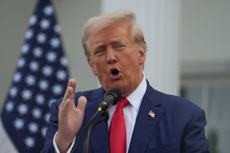 Trump tackles Harris’ financial report at rambling press convention By Reuters