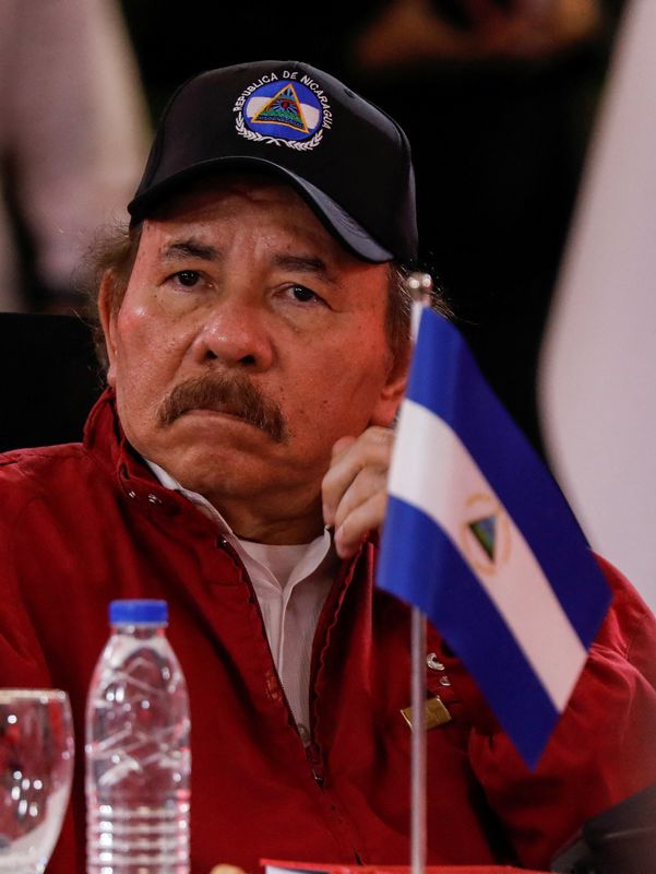 &copy; Reuters. Presidente de Nicarágua, Daniel Ortega, em Caracas, Venezuelan24/4/2024 REUTERS/Leonardo Fernández Viloria/Arquivo