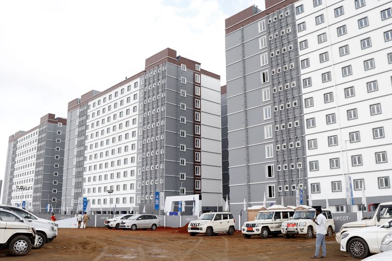 &copy; Reuters. Sipcot Mega Housing Project is seen on the day of its inauguration at Sriperumbudur, Tamil Nadu, India, August 17, 2024. REUTERS/Riya Mariyam R