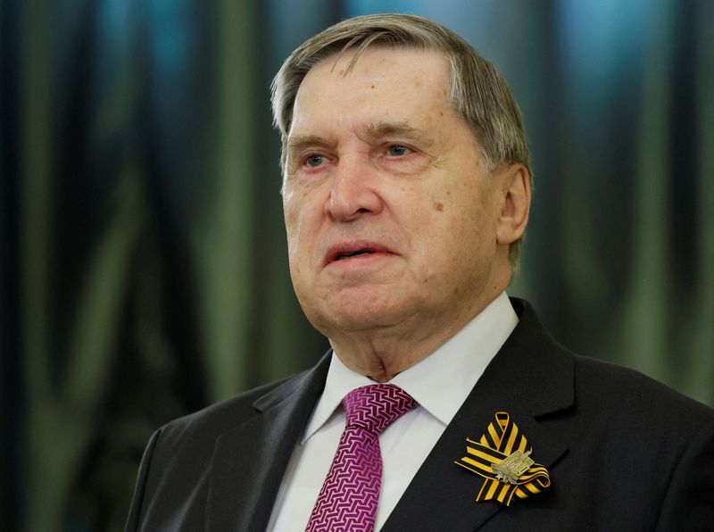 &copy; Reuters. Assessor presidencial russo Yuri Ushakov em Moscoun 9/5/2024    REUTERS/Maxim Shemetov