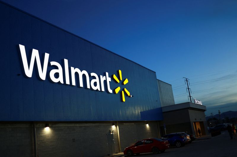 &copy; Reuters. FILE PHOTO: A view shows the logo of a Walmart store in Ciudad Juarez, Mexico, June 24, 2024. REUTERS/Jose Luis Gonzalez/File Photo