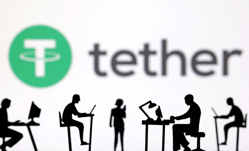 &copy; Reuters. Ilustração com o logo da Tethern19/02/2024nREUTERS/Dado Ruvic